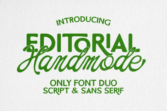 A Designer's Take on the Handmode Editorial Duo Font