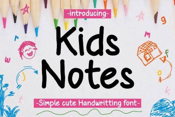 A Font for Playful Digital Branding: Kids Daily Notes in Web Design