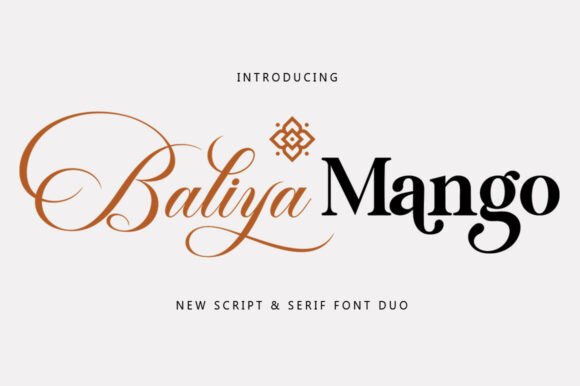 Baliya Mangon: A Font Pair Built for Digital Elegance