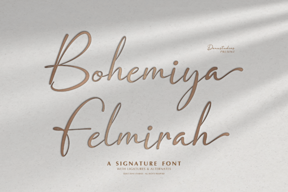 Bohemiya Felmirah: A Font for Elegant Editorial Stories