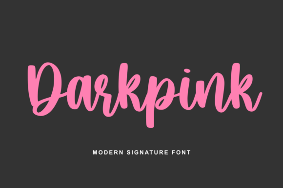 Darkpink: A Playful Script Font for Modern Branding