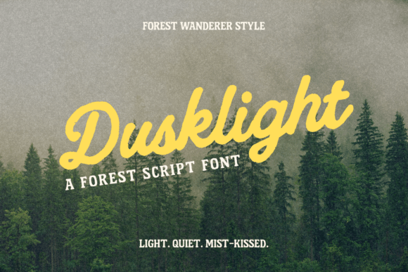 Dusklight: A Script Font Crafted for Handmade Charm