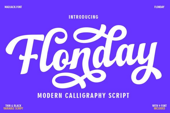 Flondayscript Regular: A Crafters Essential Font