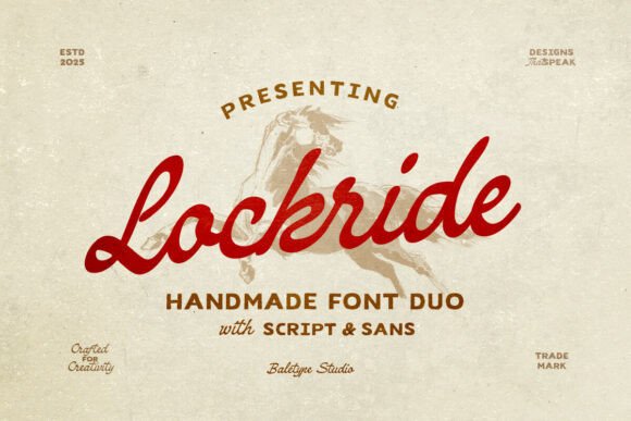 Lockride: A Vintage Font Duo for Crafting Digital Charm