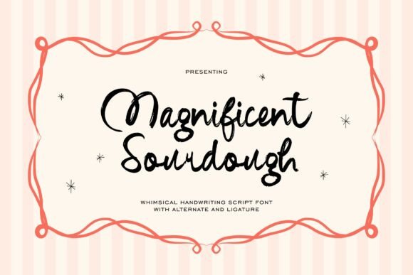 Magnificent Sourdough: A Rustic Script Font for Web Design