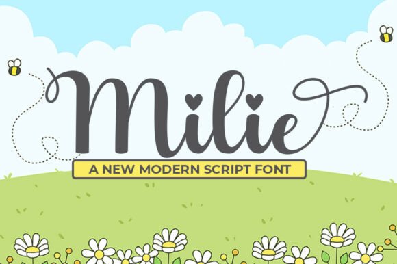 Milie: A Modern Script Font for Editorial Design