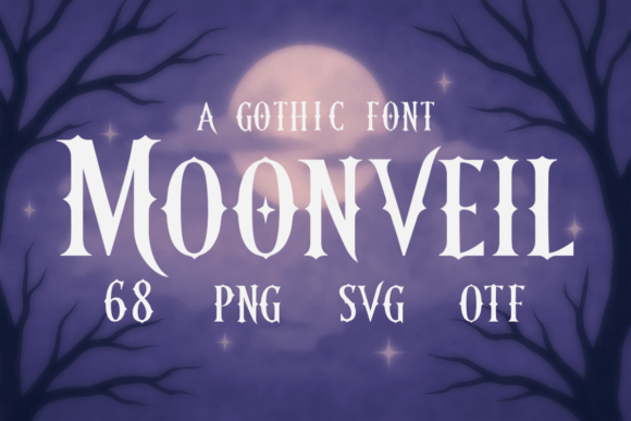 Moonveil: A Hand-Drawn Font for Gothically-Inspired Branding