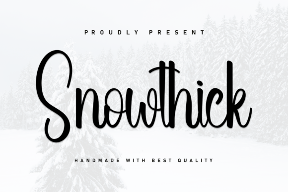Snowthick Font: An Editorial Design Asset
