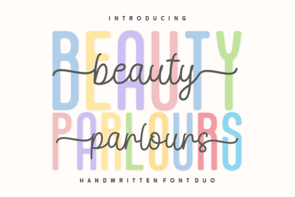 The Editorial Charm of Beauty Parlours Duo Typeface