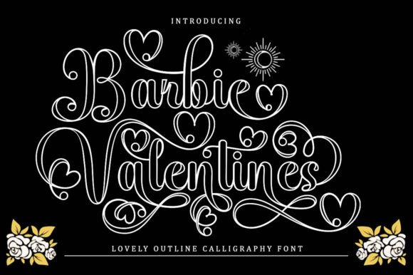 The Elegant Editorial Character of Barbie Valentines Outline