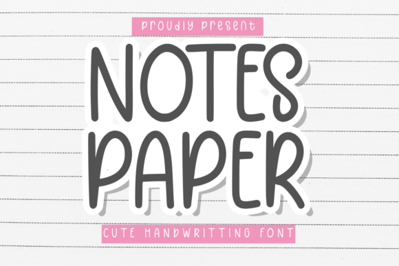 The Notes Paper Typeface: A Cursive Font for Modern Editorial Design