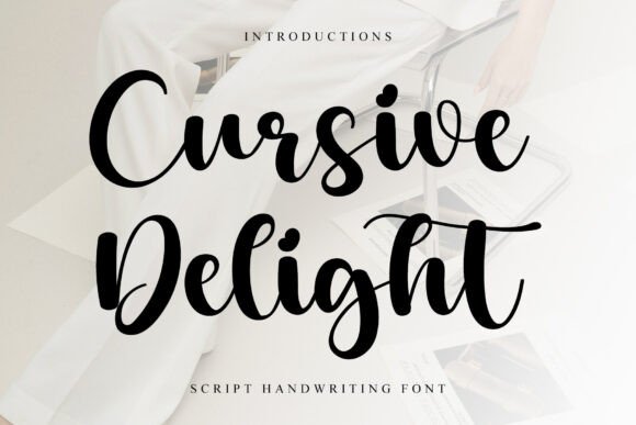 Using Cursive Delight Font for Branding Projects