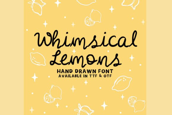 Whimsical Lemon: The Playful Display Font for Digital Brands